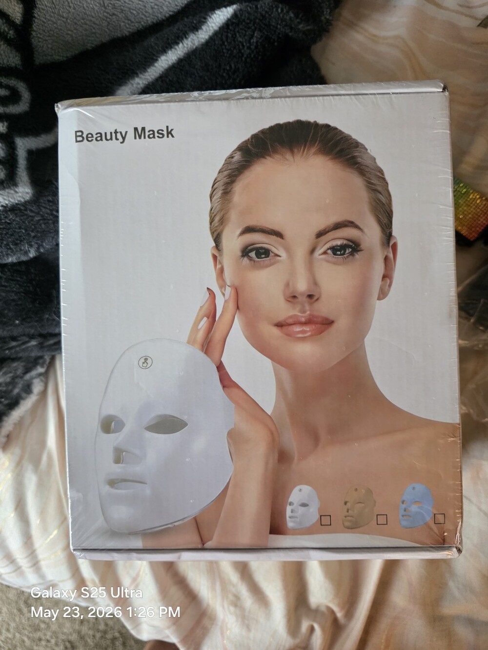 7-Color Facial Mask, Rechargeable Light Care Mask for Face, New In Box MFRP:$140